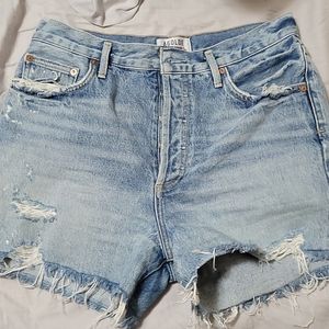 Used Agolde denim shorts